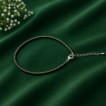 Raw Pyrite Adjustable Anklet – Prosperity & Money Magnet