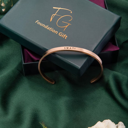 Personalised Women's Bracelet - Custom Engraved Gift for Her