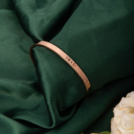 Personalised Women's Bracelet - Custom Engraved Gift for Her