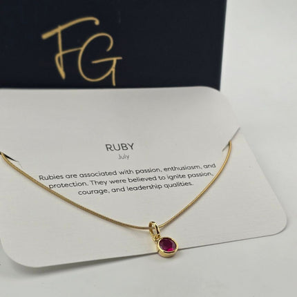 Dainty Birthstone Necklace - Best Birthday Gift For Her