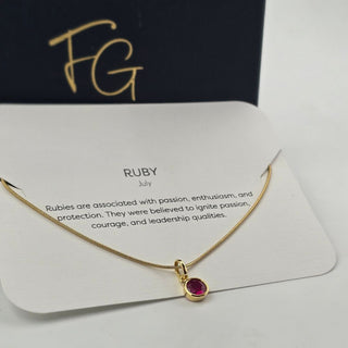 Dainty Birthstone Necklace