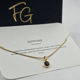 Dainty Birthstone Necklace