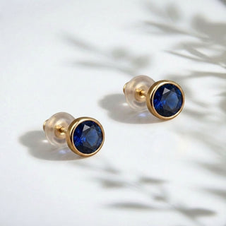 Birthstone Stud Earrings- Best Birthday Gift For Her