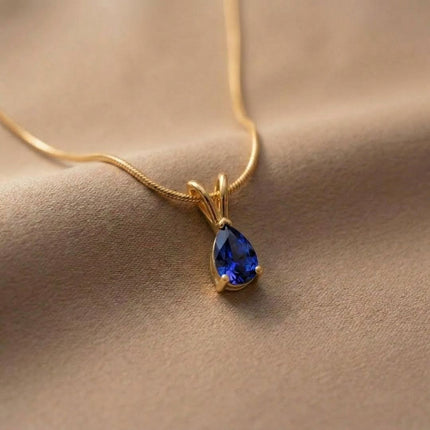 Facet Cut Birthstone Necklace