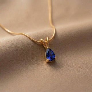 Facet Cut Birthstone Necklace