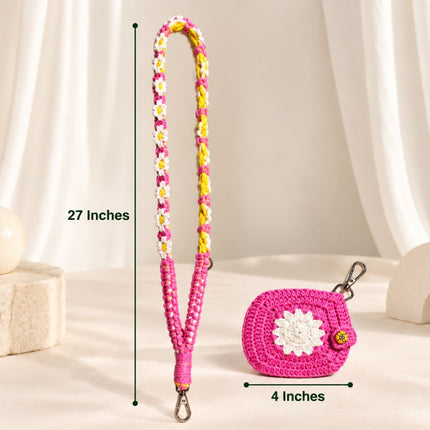 Crochet Phone Sling with Pouch