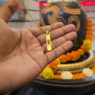 Trishul Tag Necklace of Lord Shiva| For Men