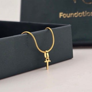 Initial Letter Charm Pendant Necklace