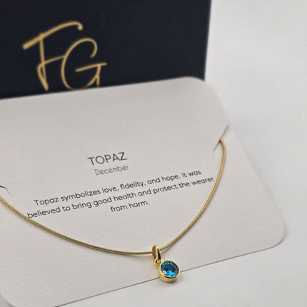 Dainty Birthstone Necklace - Best Birthday Gift For Her