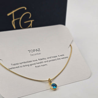 Dainty Birthstone Necklace