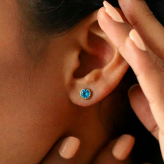 Birthstone Stud Earrings- Best Birthday Gift For Her