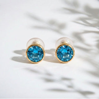 Birthstone Stud Earrings- Best Birthday Gift For Her