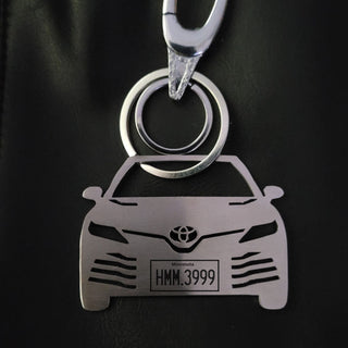 Personalized Car Keychain | Name & Number Personalized | USA - Foundation Gift