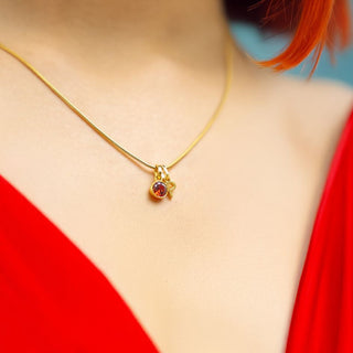 Initial Birthstone Necklace - Valentines Day Special