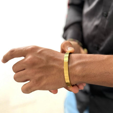 Alpha Line Kada - Best Gold Kada For Men - Foundation Gift