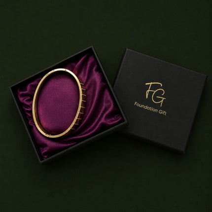 Alpha Line Kada - Best Gold Kada For Men - Foundation Gift