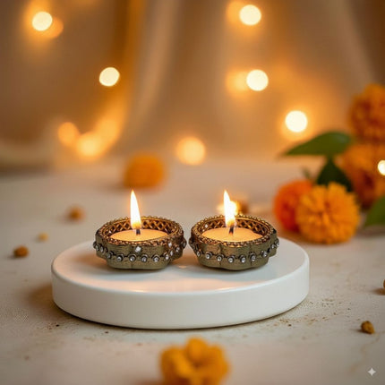 Aura Jyoti Diyas - Handmade Festival Lights - Foundation Gift