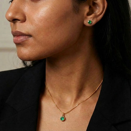 Birthstone Jewellery Set – Necklace & Earrings - Foundation Gift