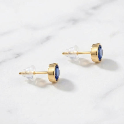 Birthstone Stud Earrings- Best Birthday Gift For Her - Foundation Gift