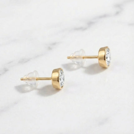 Birthstone Stud Earrings- Best Birthday Gift For Her - Foundation Gift
