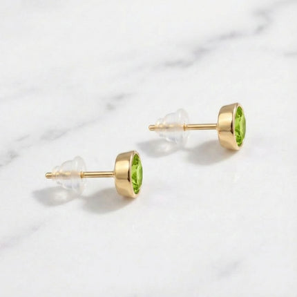 Birthstone Stud Earrings- Best Birthday Gift For Her - Foundation Gift