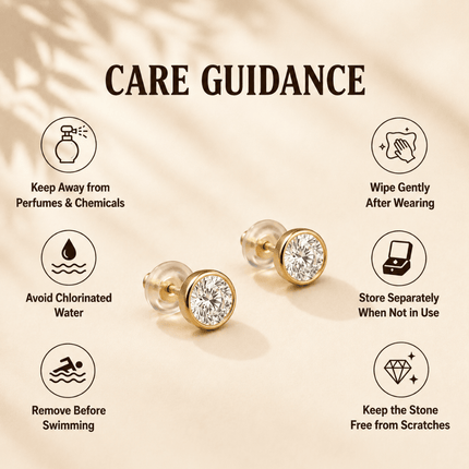 Birthstone Stud Earrings- Best Birthday Gift For Her - Foundation Gift