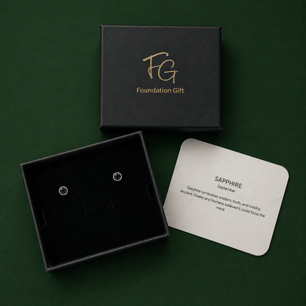 Birthstone Stud Earrings- Best Birthday Gift For Her - Foundation Gift