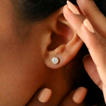 Birthstone Stud Earrings- Best Birthday Gift For Her - Foundation Gift