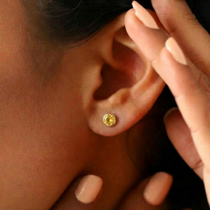 Birthstone Stud Earrings- Best Birthday Gift For Her - Foundation Gift