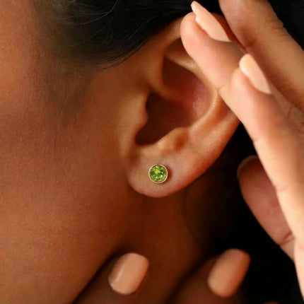 Birthstone Stud Earrings- Best Birthday Gift For Her - Foundation Gift