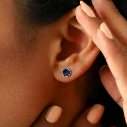Birthstone Stud Earrings- Best Birthday Gift For Her - Foundation Gift