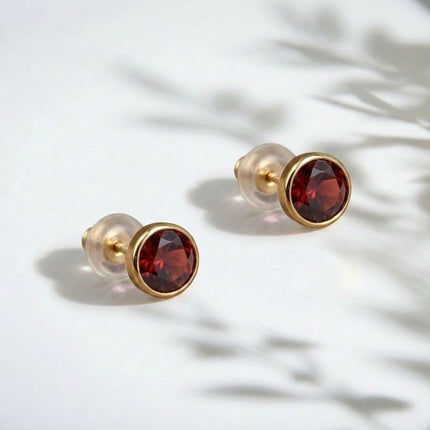 Birthstone Stud Earrings- Best Birthday Gift For Her - Foundation Gift