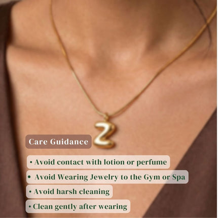Bubble Initial Charm Necklace - Foundation Gift