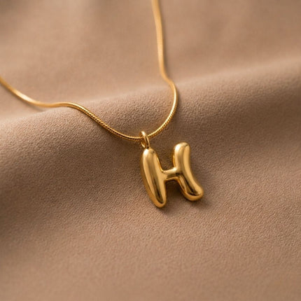 Bubble Initial Charm Necklace - Foundation Gift