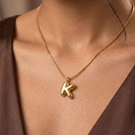 Bubble Initial Charm Necklace - Foundation Gift