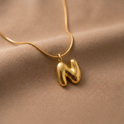 Bubble Initial Charm Necklace - Foundation Gift