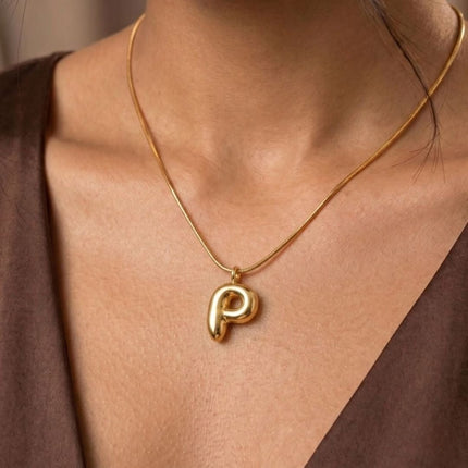 Bubble Initial Charm Necklace - Foundation Gift