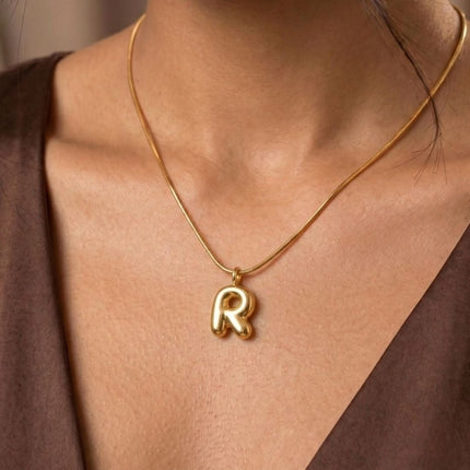Bubble Initial Charm Necklace - Foundation Gift