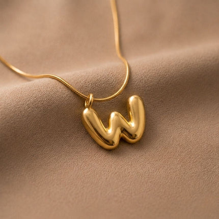 Bubble Initial Charm Necklace - Foundation Gift