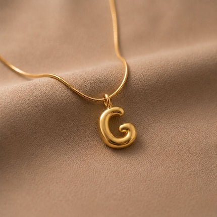 Bubble Initial Charm Necklace - Foundation Gift