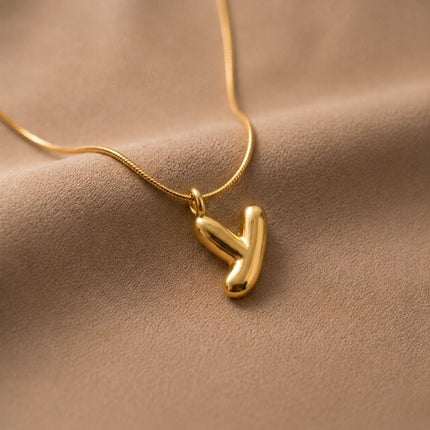 Bubble Initial Charm Necklace - Foundation Gift