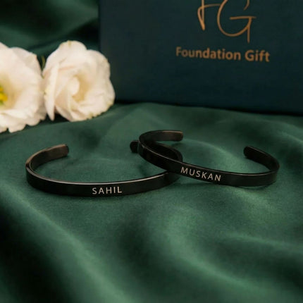 Couple Black Bracelet – Classic Combo - Foundation Gift