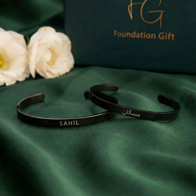 Couple Black Bracelet – Classic Combo - Foundation Gift