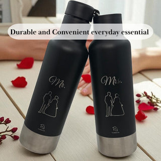 Couple Bottle Set: Mr & Mrs Gift - Foundation Gift