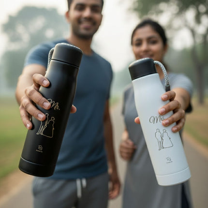 Couple Bottle Set: Mr & Mrs Gift - Foundation Gift
