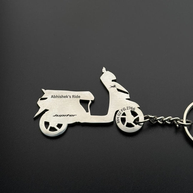 Custom Personalised Bike Keychain with Name & Number - Foundation Gift