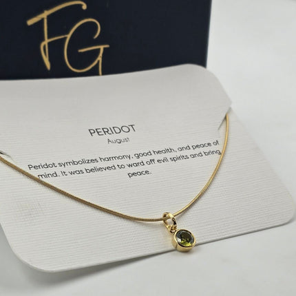Dainty Birthstone Necklace - Best Birthday Gift For Her - Foundation Gift