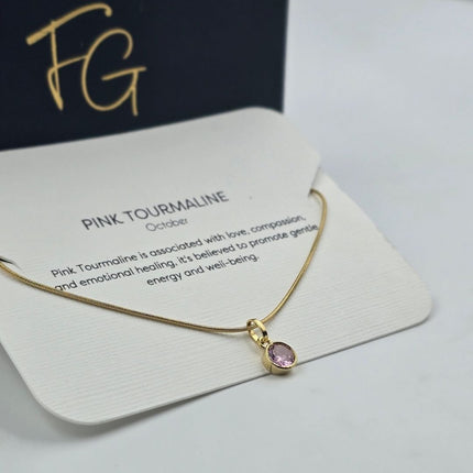 Dainty Birthstone Necklace - Best Birthday Gift For Her - Foundation Gift
