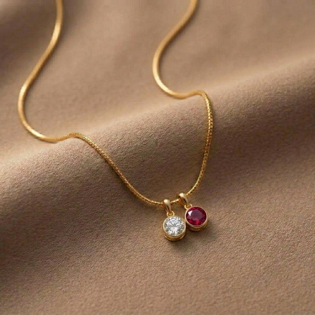 Duo Birthstone Necklace - Foundation Gift