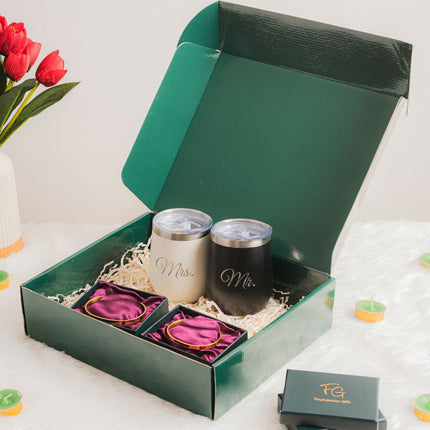 Everyday Mr & Mrs Combo – Bracelet + Tumblers Gift Set - Foundation Gift